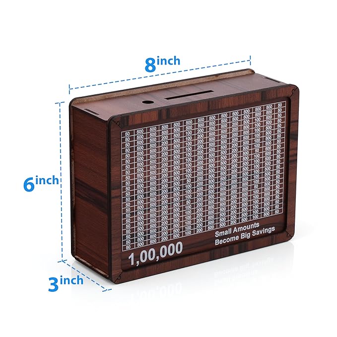 1 Lakh Wooden Money Saving Box