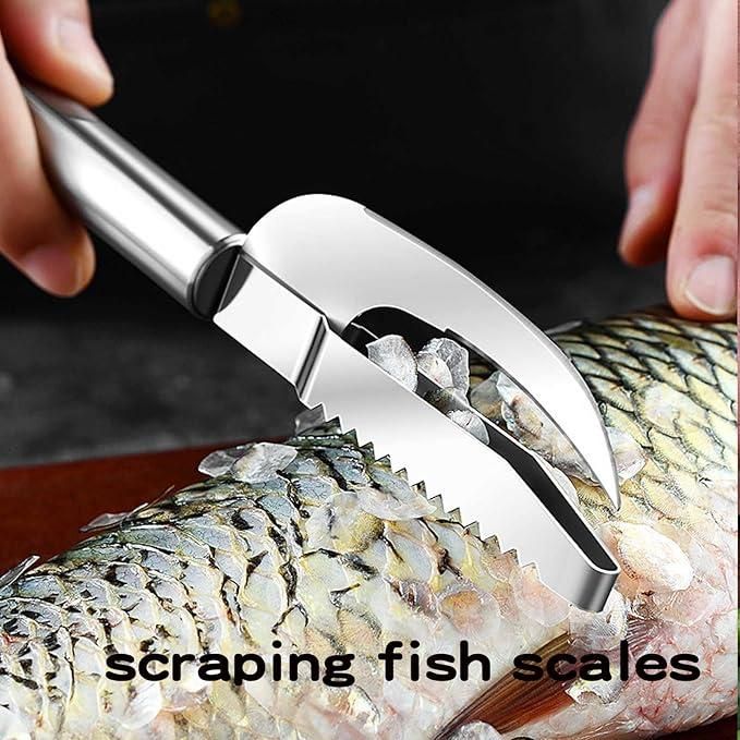 Stainless Steel Fish Scaler & Scraper Remover – Fast, Easy & Mess-Free Fish Cleaning