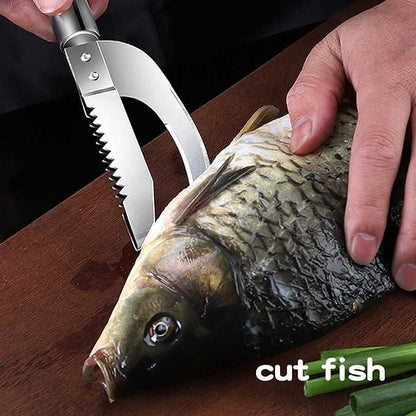 Stainless Steel Fish Scaler & Scraper Remover – Fast, Easy & Mess-Free Fish Cleaning