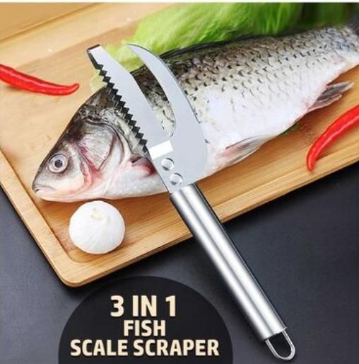 Stainless Steel Fish Scaler & Scraper Remover – Fast, Easy & Mess-Free Fish Cleaning